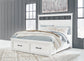 Ashbryn  Panel Storage Bed With Mirrored Dresser, Chest And Nightstand