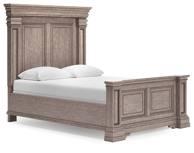 Blairhurst  Panel Bed With Mirrored Dresser And Chest