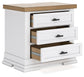 Ashbryn California  Panel Storage Bed With Mirrored Dresser And Nightstand