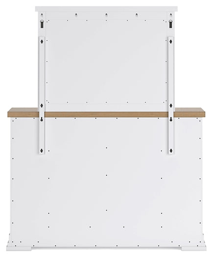 Ashbryn  Panel Storage Bed With Mirrored Dresser