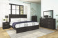 Belachime  Panel Bed With Mirrored Dresser And Chest