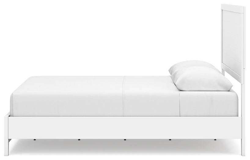 Binterglen  Panel Bed With Mirrored Dresser And Chest