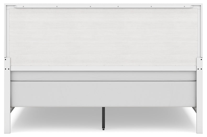 Binterglen  Panel Bed With Mirrored Dresser And Chest