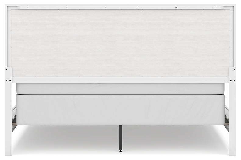 Binterglen California  Panel Bed With Mirrored Dresser And Chest