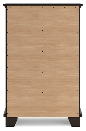 Covetown California  Panel Bed With Mirrored Dresser, Chest And Nightstand