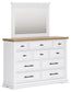 Ashbryn  Panel Storage Bed With Mirrored Dresser, Chest And Nightstand