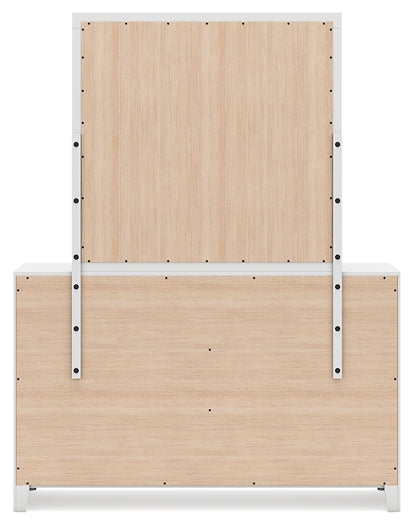 Binterglen  Panel Bed With Mirrored Dresser, Chest And Nightstand