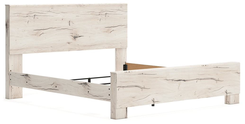 Lawroy  Panel Bed With Mirrored Dresser, Chest And Nightstand