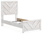 Cayboni  Panel Bed With Mirrored Dresser, Chest And Nightstand