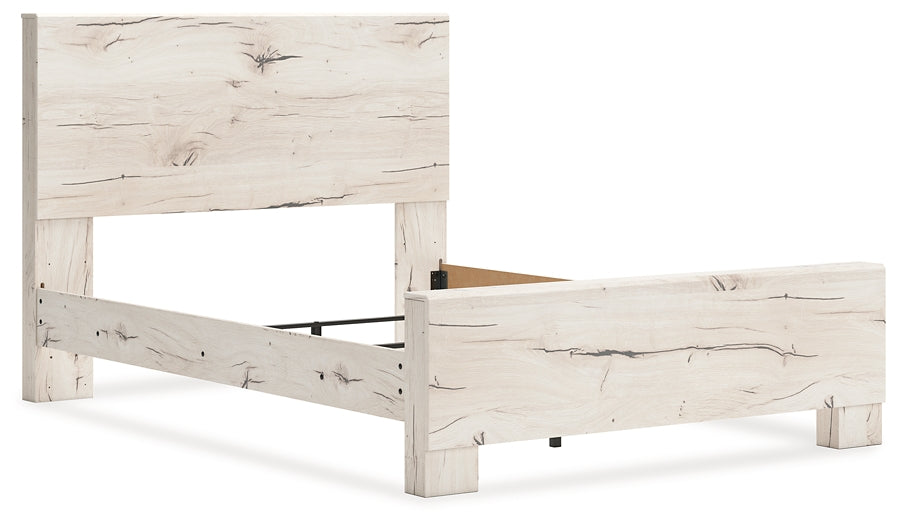 Lawroy  Panel Bed With Mirrored Dresser And Chest