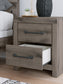 Graystorm  Panel Storage Bed With Mirrored Dresser And Nightstand