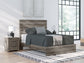 Graystorm  Panel Bed With Mirrored Dresser And Chest