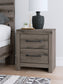Graystorm  Panel Bed With Mirrored Dresser