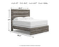 Graystorm  Panel Bed With Mirrored Dresser And Chest