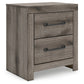Graystorm  Panel Bed With Storage With Mirrored Dresser And Nightstand