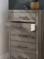Graystorm  Panel Bed With Storage With Mirrored Dresser And Chest