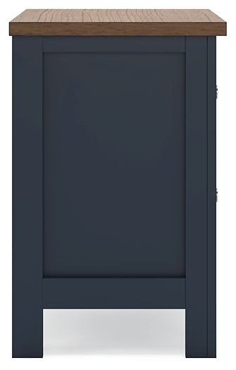 Landocken  Panel Headboard With Mirrored Dresser And Nightstand