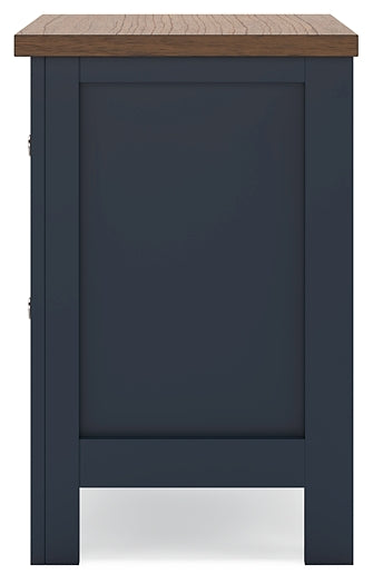 Landocken  Panel Headboard With Mirrored Dresser, Chest And Nightstand