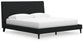 Cadmori  Upholstered Bed With Mirrored Dresser