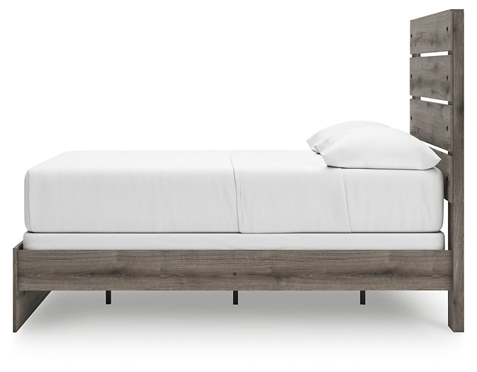 Graystorm  Panel Bed With Mirrored Dresser