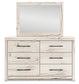 Lawroy  Panel Storage Bed With Mirrored Dresser, Chest And Nightstand