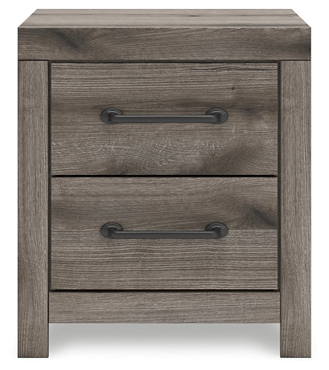 Graystorm  Panel Bed With Mirrored Dresser, Chest And Nightstand