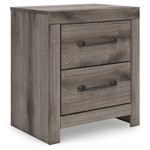 Graystorm  Panel Bed With Mirrored Dresser And Nightstand
