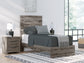 Graystorm  Panel Bed With Mirrored Dresser And Nightstand