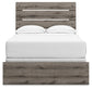 Graystorm  Panel Bed With Mirrored Dresser And Chest