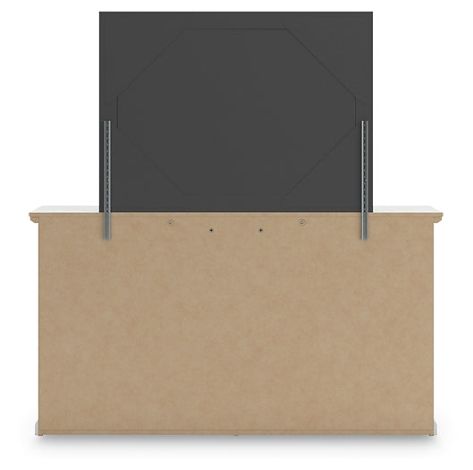 Bostwick Shoals  Panel Bed With Mirrored Dresser