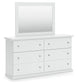 Bostwick Shoals  Panel Bed With Mirrored Dresser, Chest And Nightstand