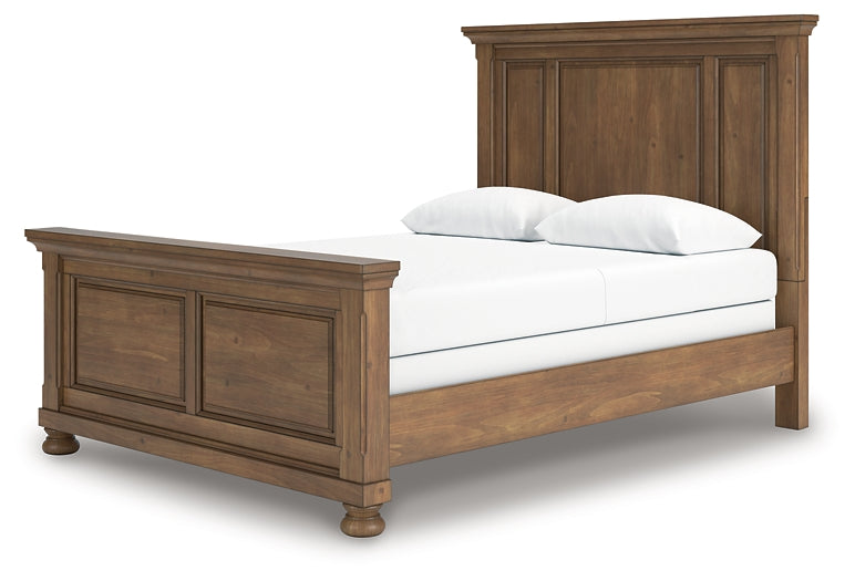 Feddinger  Panel Bed With Mirrored Dresser, Chest And Nightstand