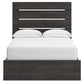 Hollivern  Panel Bed With Storage With Mirrored Dresser And Nightstand