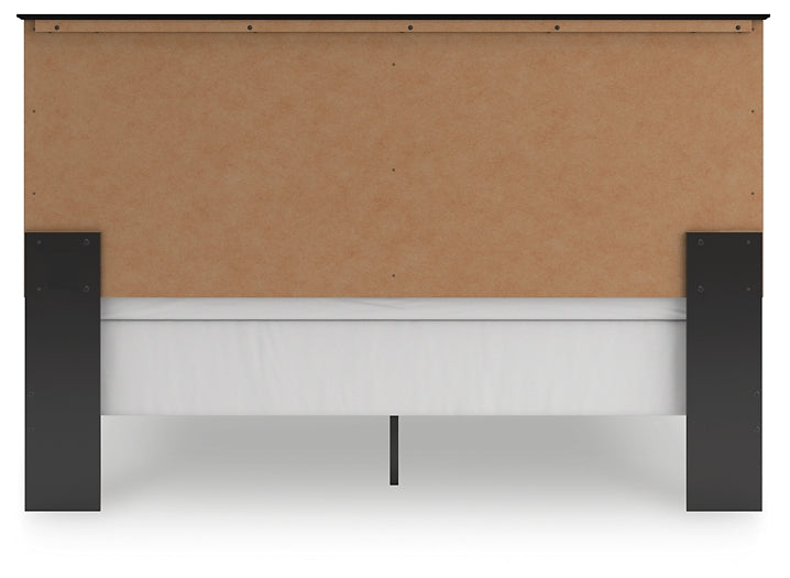 Maribel  Panel Bed With Mirrored Dresser And Nightstand