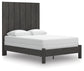 Fraluna  Panel Bed With Mirrored Dresser, Chest And Nightstand