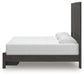 Fraluna  Panel Storage Bed With Mirrored Dresser And Chest