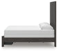Fraluna  Panel Storage Bed With Mirrored Dresser