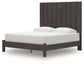 Fraluna  Panel Bed With Mirrored Dresser, Chest And Nightstand