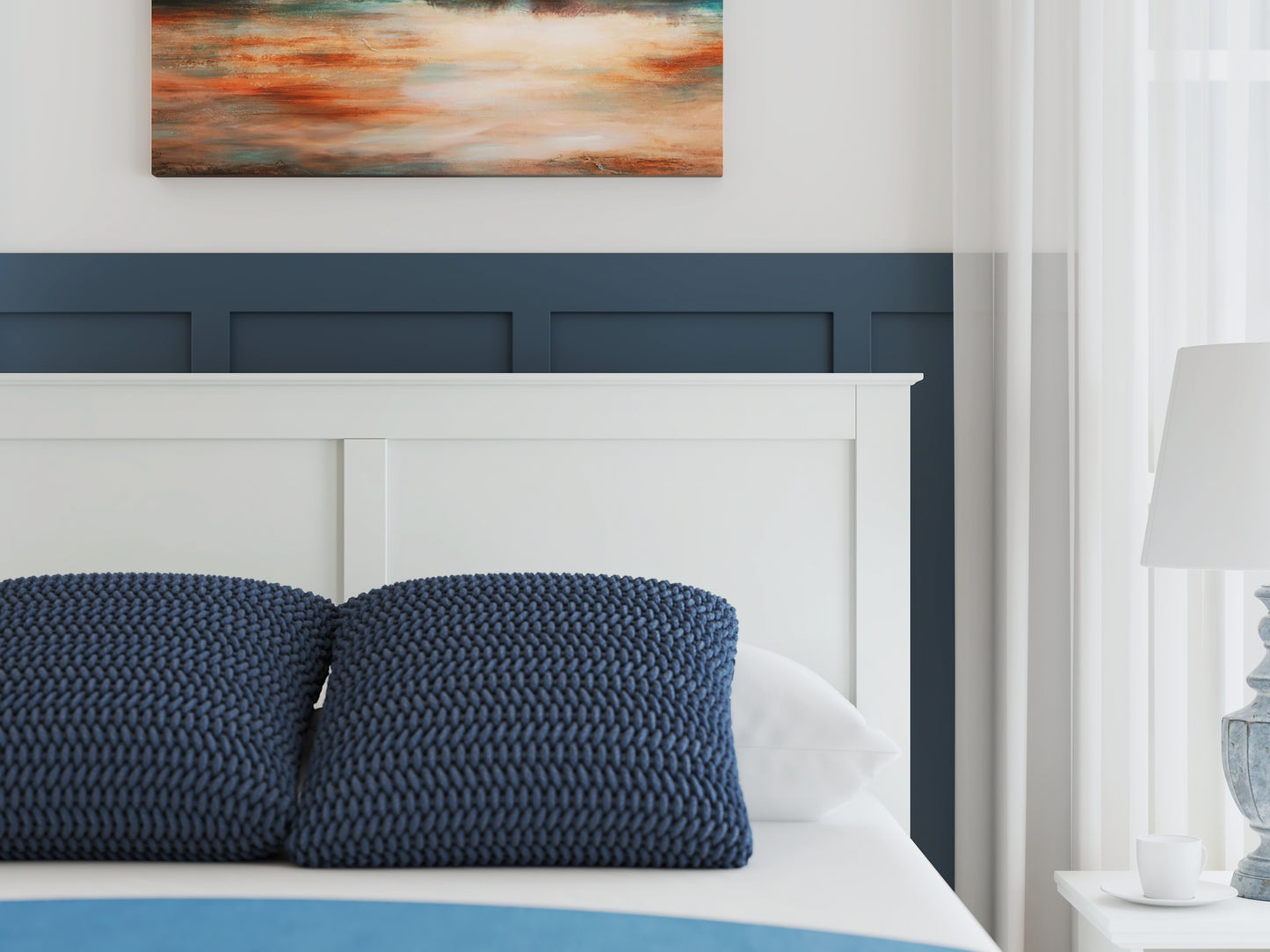 Bostwick Shoals  Panel Bed With Mirrored Dresser And Chest