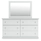 Bostwick Shoals  Panel Bed With Mirrored Dresser And Nightstand