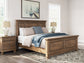 Feddinger California  Panel Bed With Mirrored Dresser And Nightstand