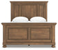 Feddinger  Panel Bed With Mirrored Dresser