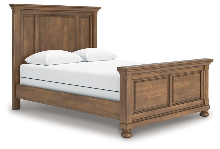 Feddinger  Panel Bed With Mirrored Dresser And Chest