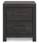 Hollivern  Panel Bed With Mirrored Dresser And Nightstand