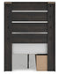 Hollivern  Panel Storage Bed With Mirrored Dresser And Nightstand