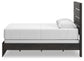 Hollivern  Panel Bed With Mirrored Dresser