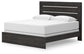 Hollivern  Panel Bed With Mirrored Dresser And Nightstand