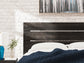 Hollivern  Panel Bed With Mirrored Dresser And Nightstand