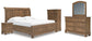 Feddinger  Storage Sleigh Bed With Mirrored Dresser, Chest And Nightstand
