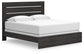 Hollivern  Panel Bed With Mirrored Dresser And Chest